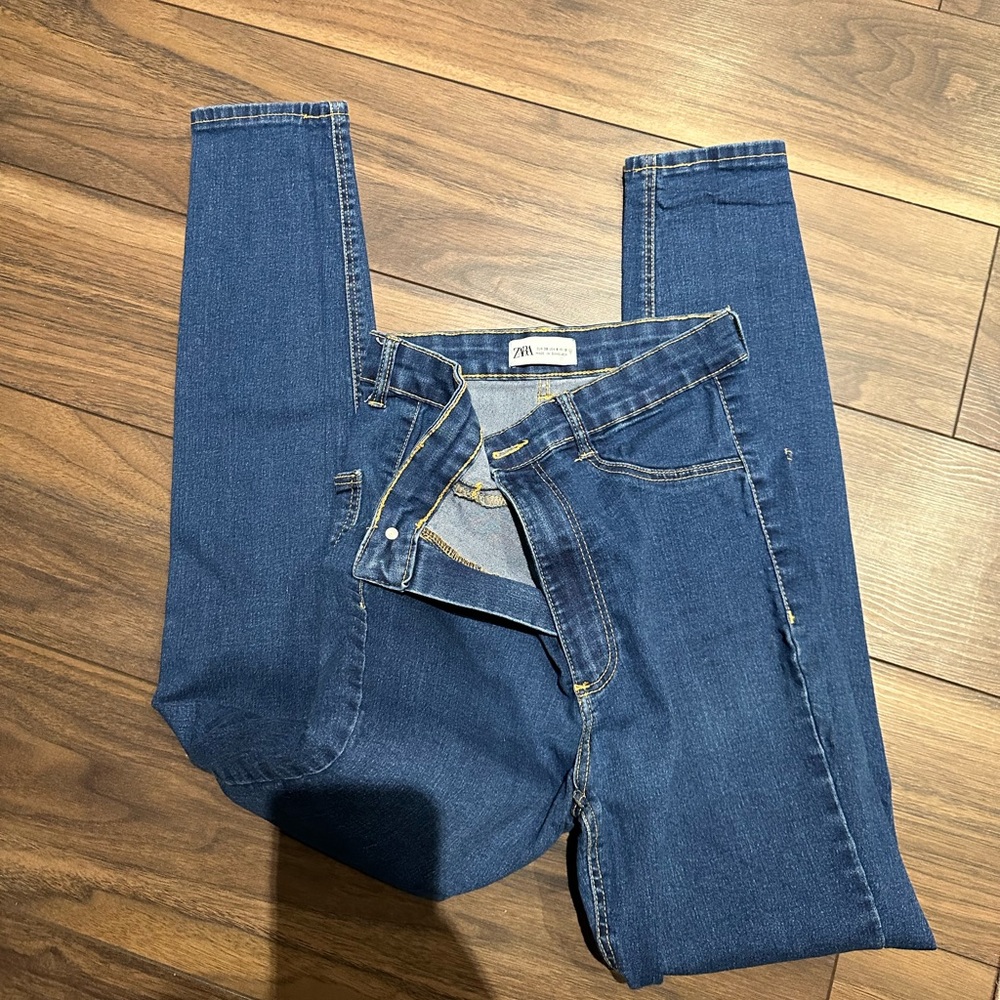 Zara - blue skinny jeans - 6